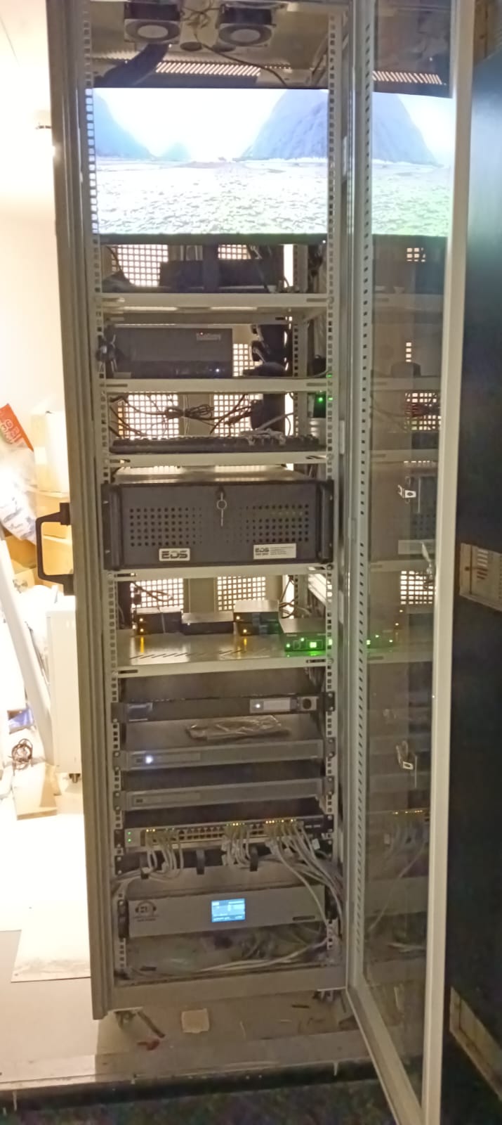 Centralised AV rack with switching, DSP and control